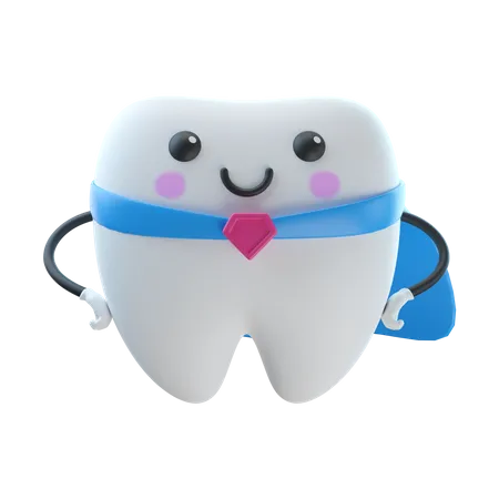 Supper Teeth  3D Illustration