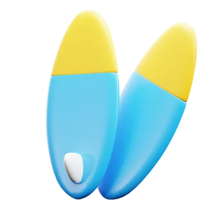 Surfing Board  3D Icon