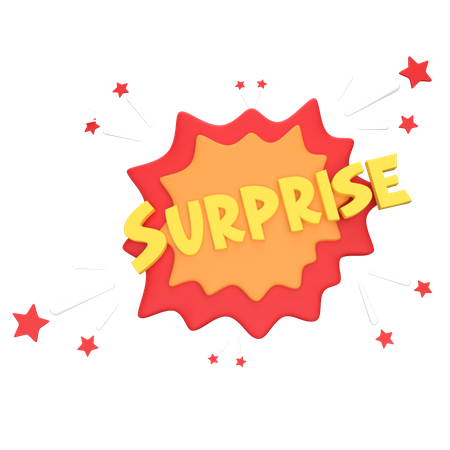 Surprise  3D Sticker