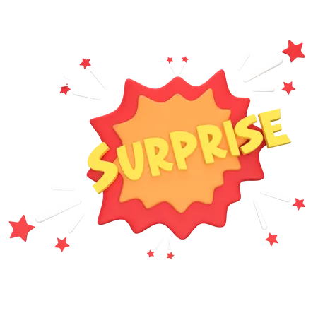 Surprise  3D Sticker