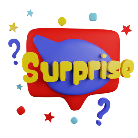 Surprise  3D Sticker