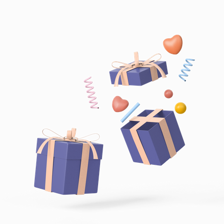 Surprise Gift Box  3D Icon