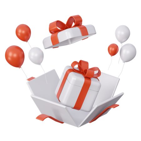 Surprise Gift Box  3D Icon