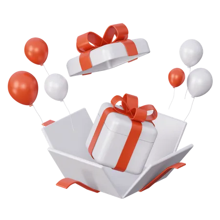 Surprise Gift Box  3D Icon