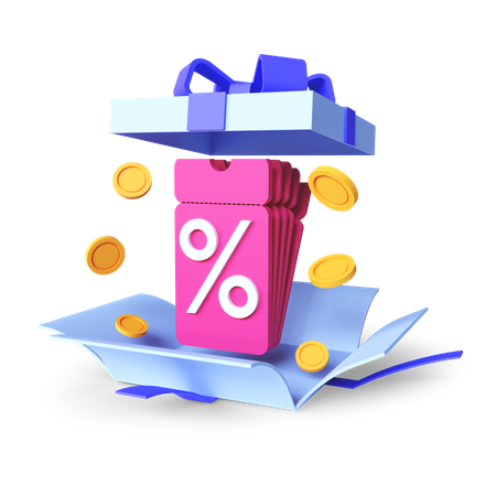 Surprise Offer  3D Illustration