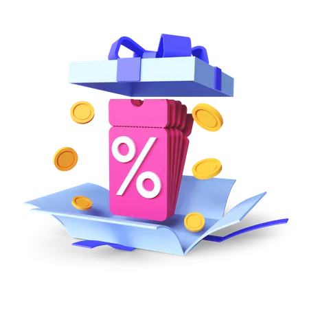 Surprise Offer  3D Illustration