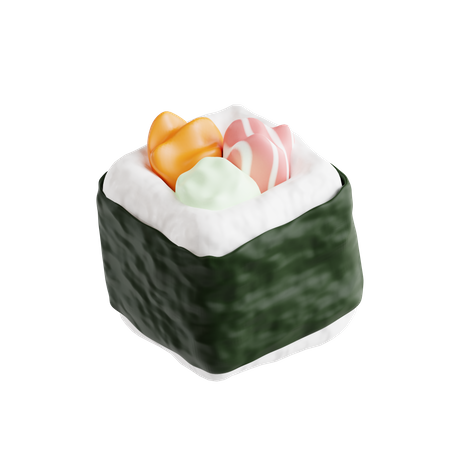 Sushi  3D Icon