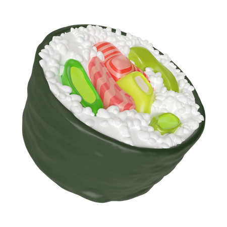 Sushi  3D Icon