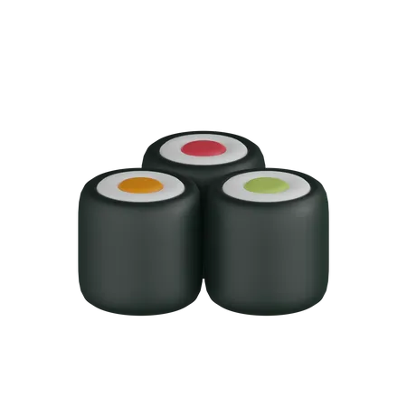 Sushi Roll  3D Icon