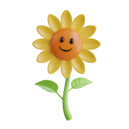 Süße Sonnenblume  3D Icon