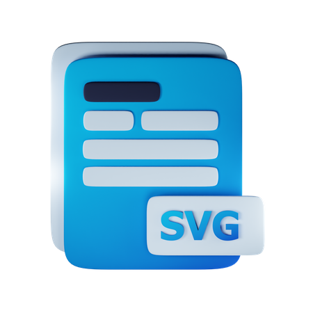 Svg file extension  3D Icon