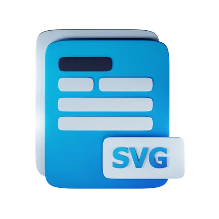 Svg file extension  3D Icon