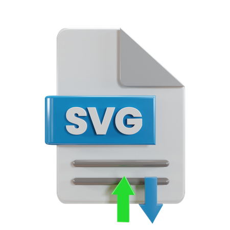 Svg File Transfer  3D Icon