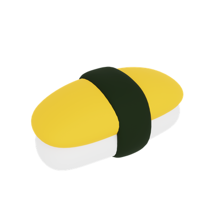 Sweet Egg Sushi  3D Icon