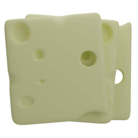 Swiss Cheese  3D Icon