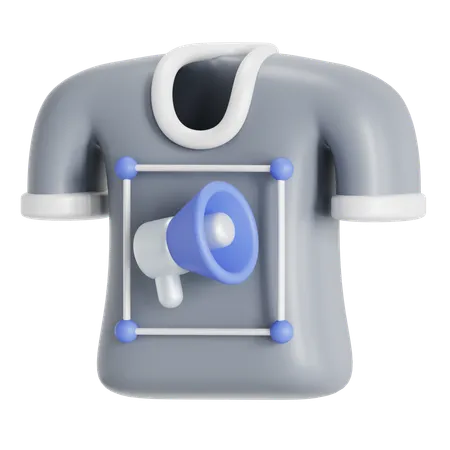 T Shirt Ads  3D Icon