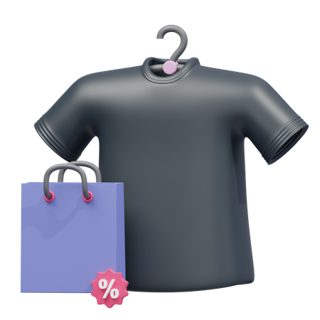 T-Shirt Black Friday Sale  3D Icon