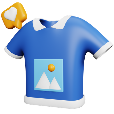 T-shirt Print  3D Icon