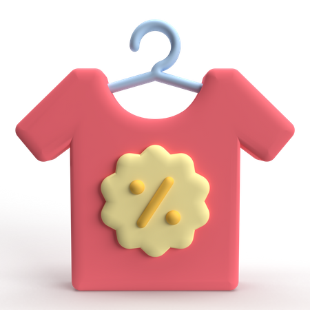 T Shirt Sale  3D Icon