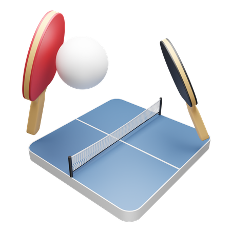 Table tennis  3D Icon