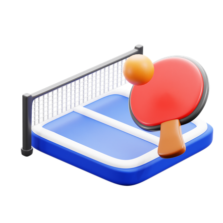 Table Tennis  3D Icon