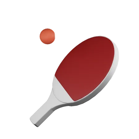 Table Tennis  3D Illustration