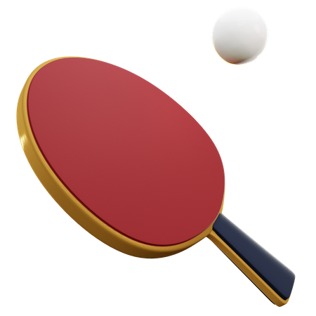 Table Tennis  3D Illustration