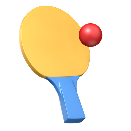 Table Tennis equipment  3D Illustration