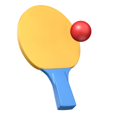 Table Tennis equipment  3D Illustration