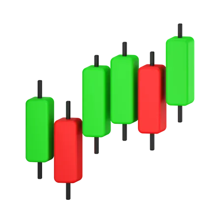 Tableau des bâtons de bougie  3D Icon