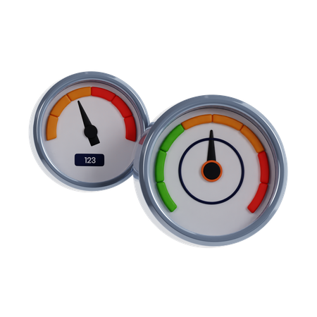 Tachometer  3D Icon