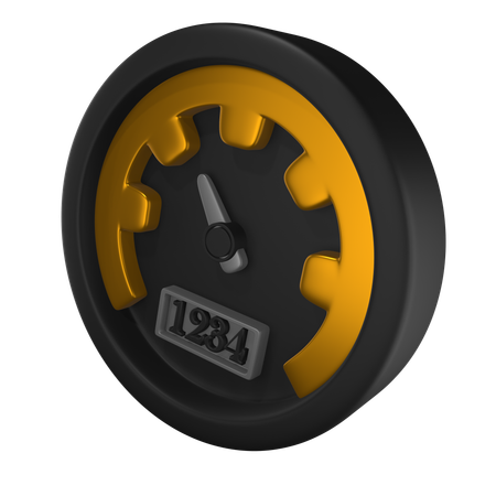 Tachometer  3D Icon