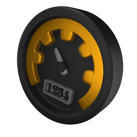 Tachometer  3D Icon