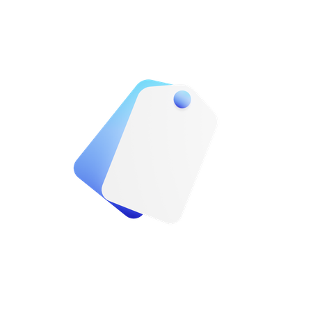 Tag  3D Icon