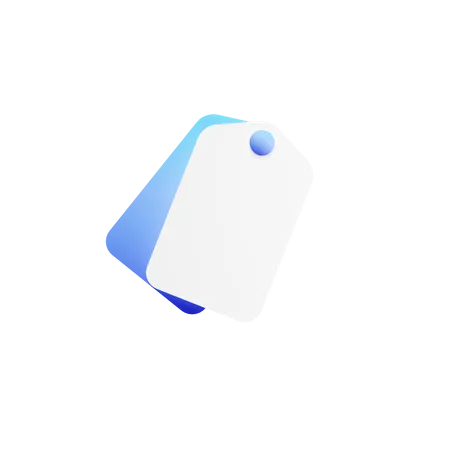 Tag  3D Icon