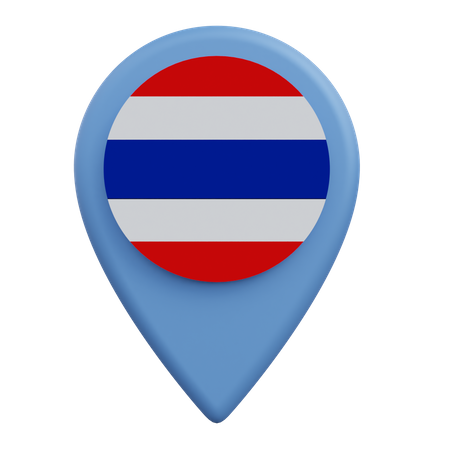 Ubicación de tailandia  3D Icon