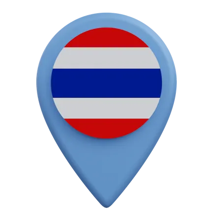 Ubicación de tailandia  3D Icon