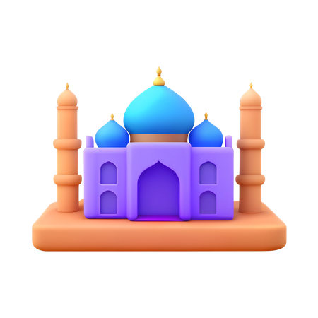 Taj Mahal  3D Icon