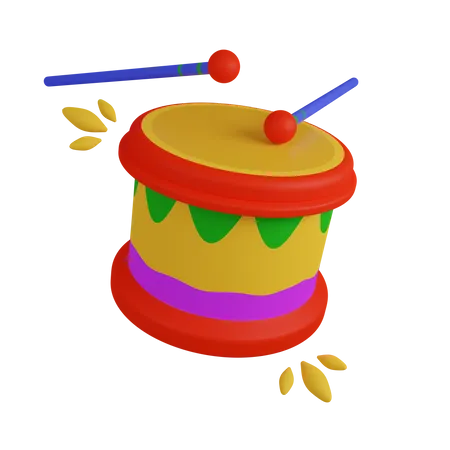 Tambor de carnaval  3D Icon