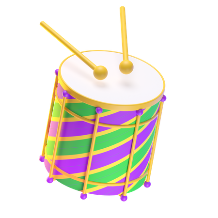 Tambor de carnaval  3D Icon