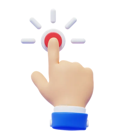 Tap Hand Gesture  3D Icon