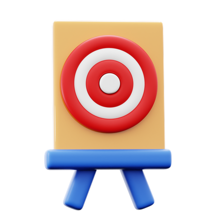 Target Board  3D Icon