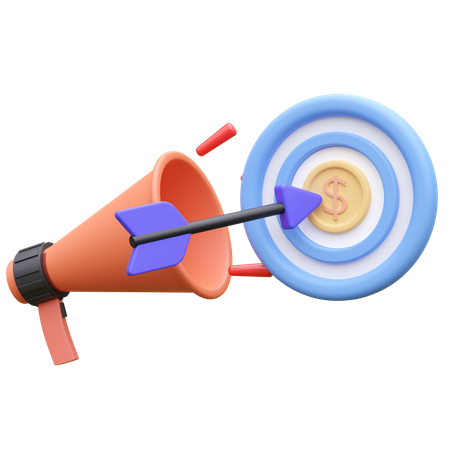 Target Marketing  3D Icon