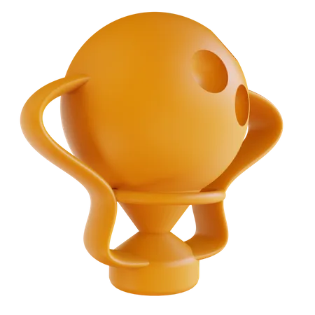 Coupe de bowling  3D Illustration