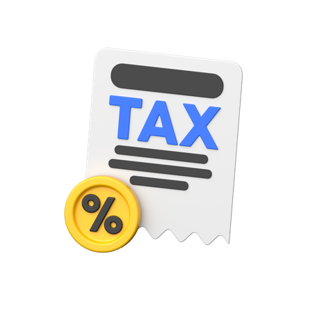 Tax  3D Icon