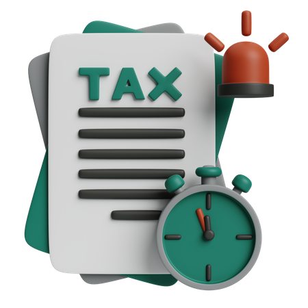 Tax Deadline  3D Icon