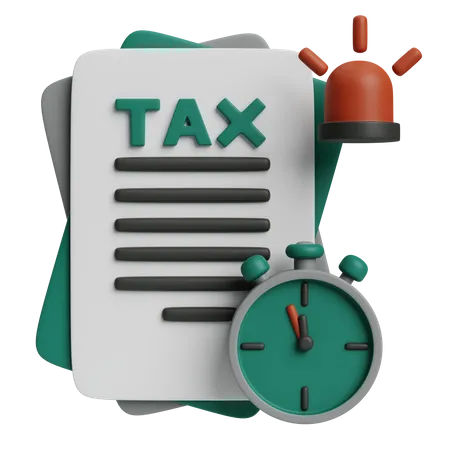 Tax Deadline  3D Icon