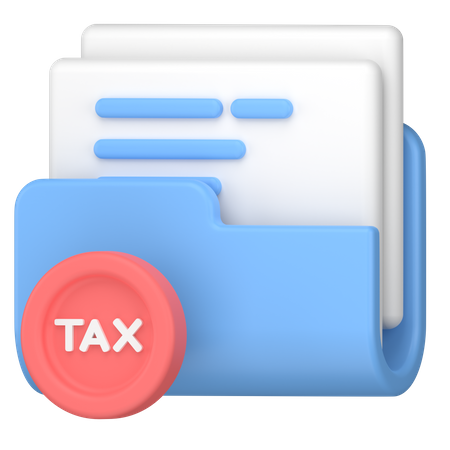 Tax document folder  3D Icon