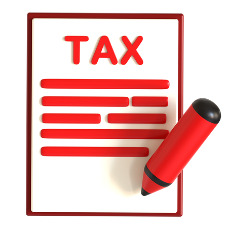 Tax Form  3D Icon