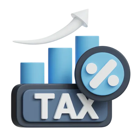 Tax Growth Chart  3D Icon